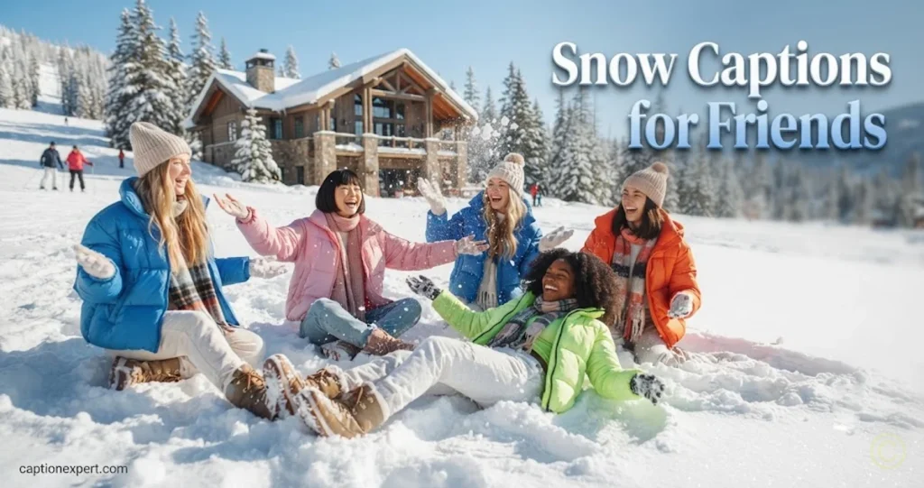 Snow Captions for Friends 
