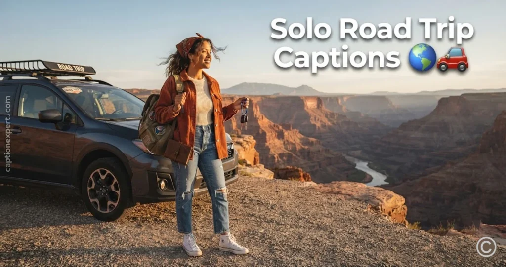 Solo Road Trip Captions