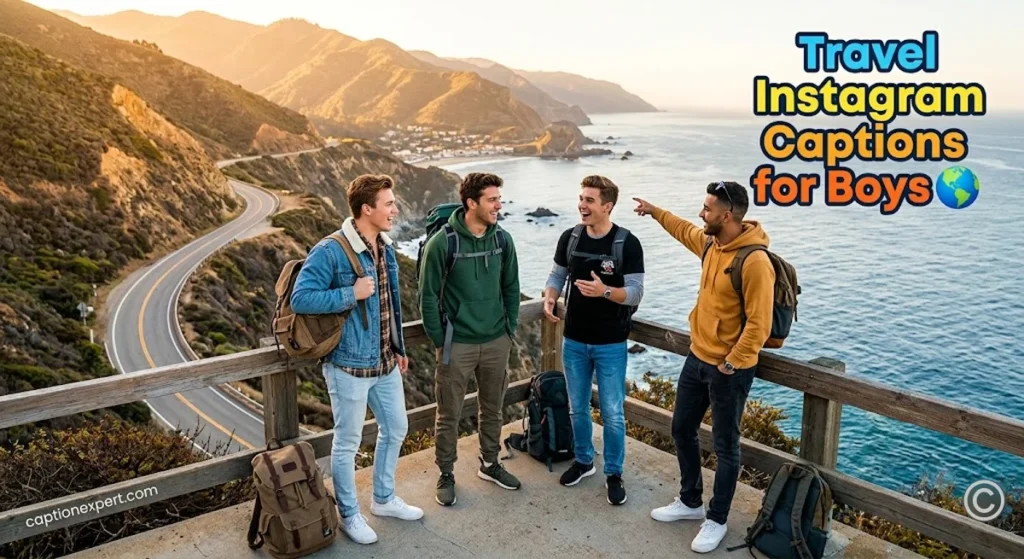 Travel Instagram Captions for Boys 