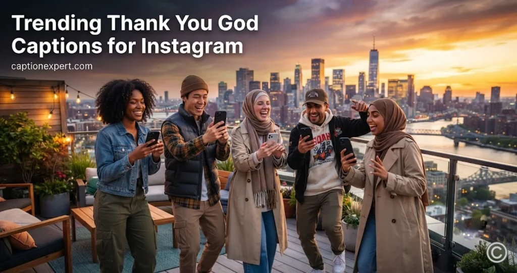 Trending Thank You God Captions for Instagram 
