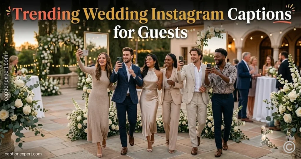 Trending Wedding Instagram Captions for Guests 