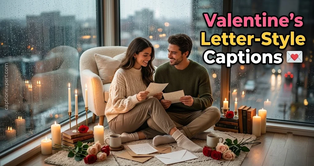 Valentine's Letter-Style Captions