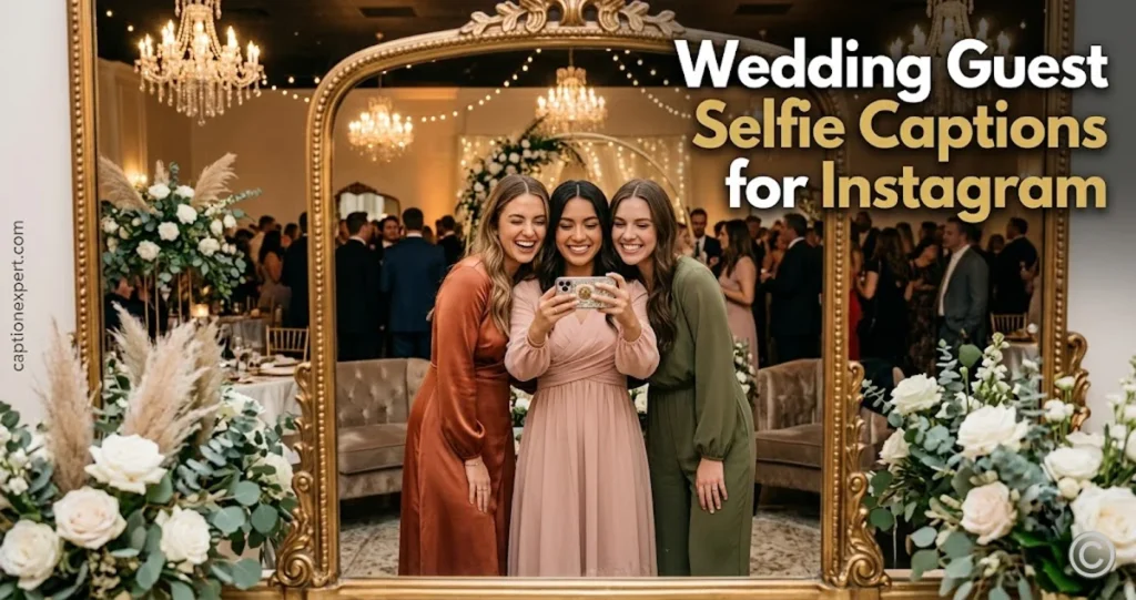 Wedding Guest Selfie Captions for Instagram