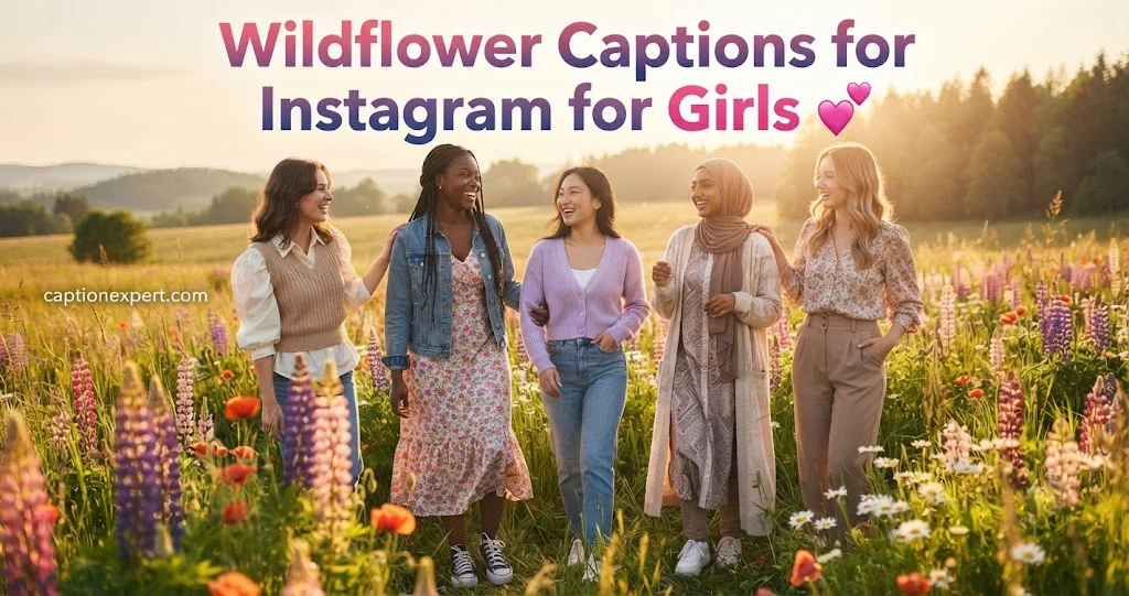 Wildflower Captions for Instagram for Girls 