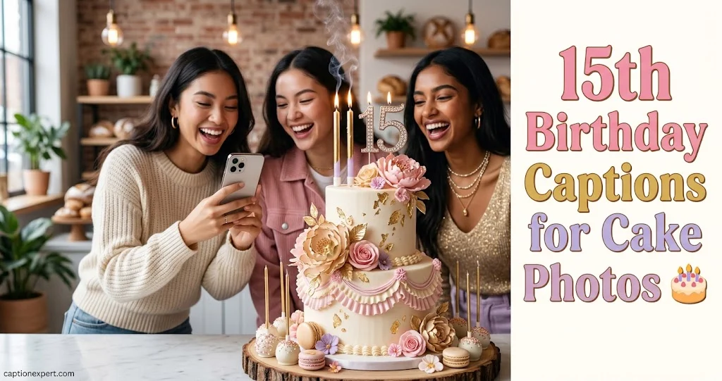15th Birthday Captions for Cake Photos 