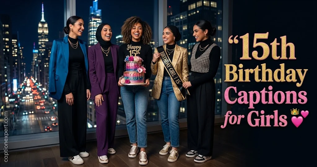 15th Birthday Captions for Girls 