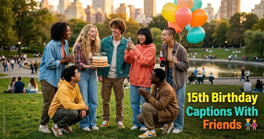 15th Birthday Captions With Friends