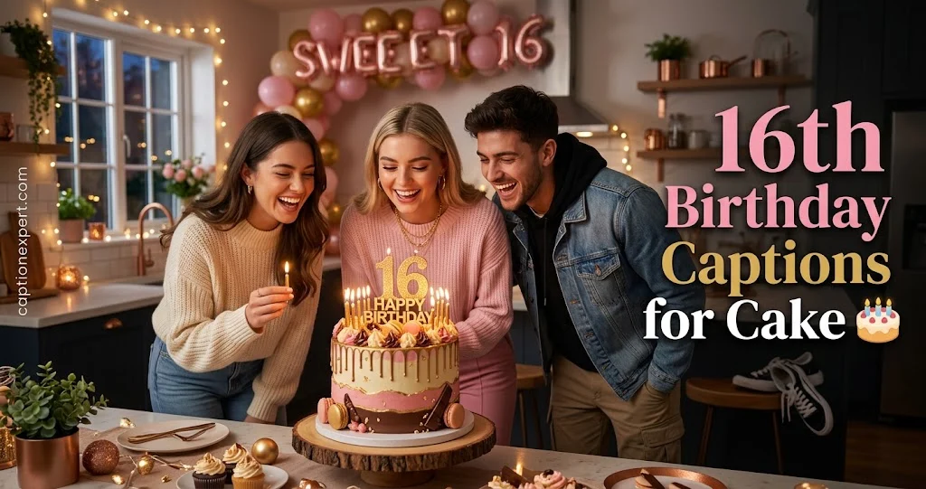 16th Birthday Cake Captions