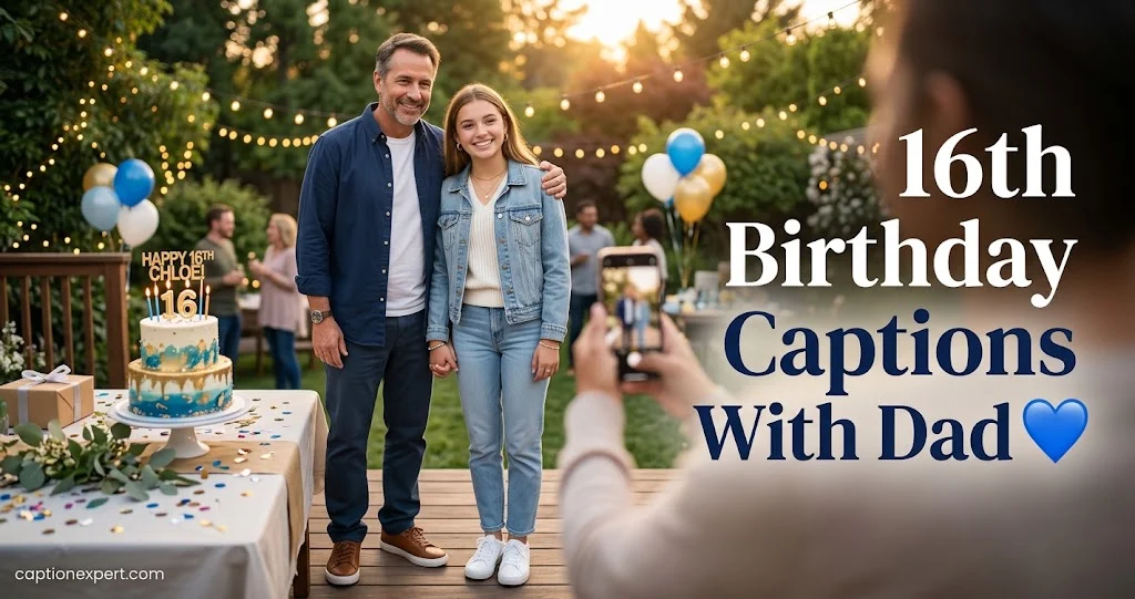 16th Birthday Captions With Dad 
