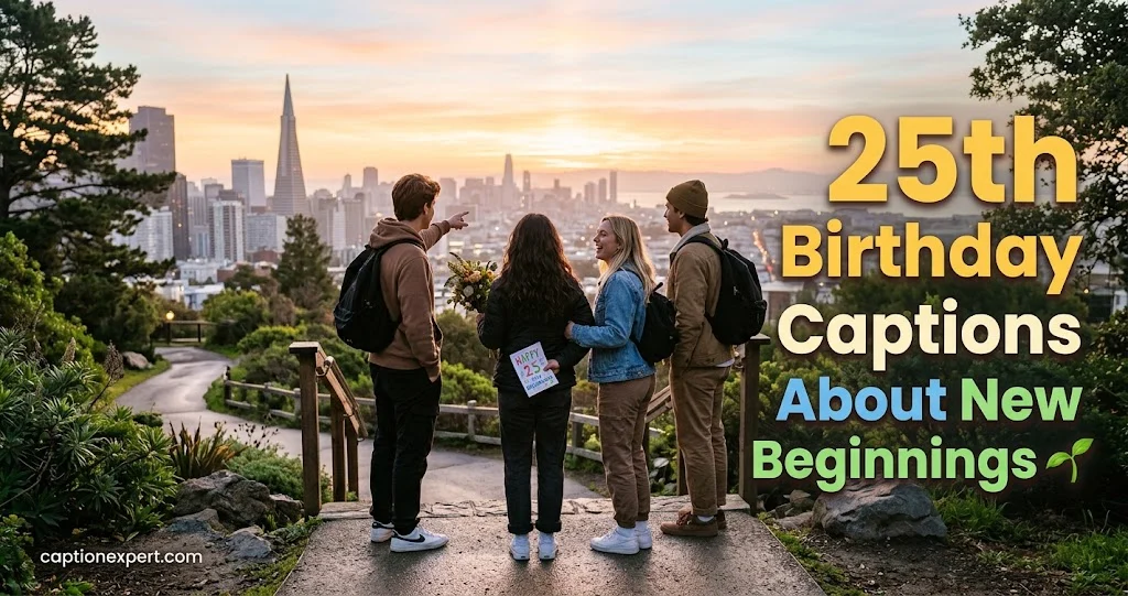 25th Birthday Captions About New Beginnings