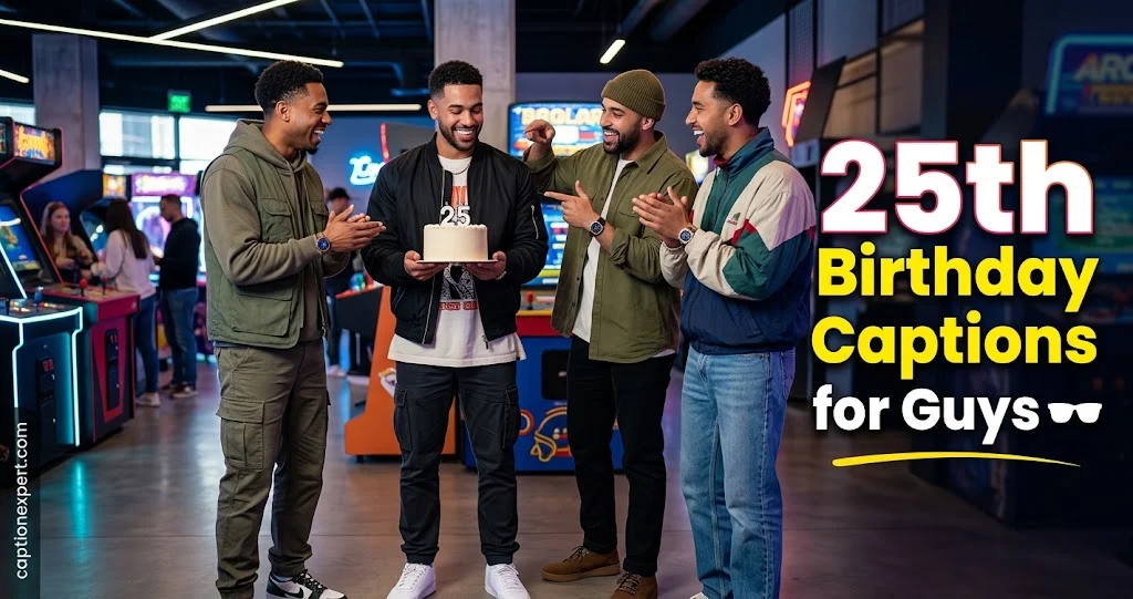 25th Birthday Captions for Guys 
