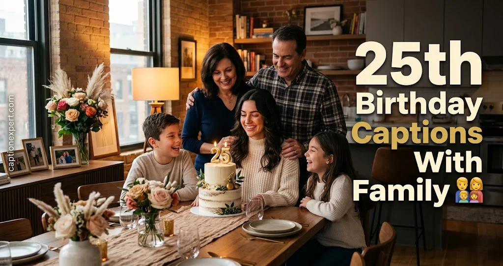 25th Birthday Captions With Family