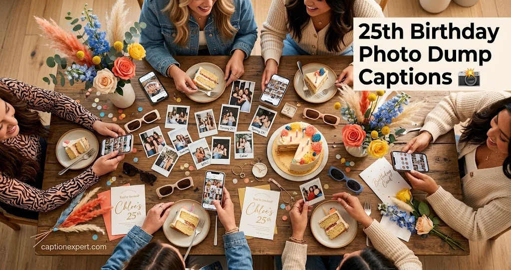 25th Birthday Photo Dump Captions