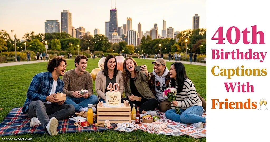 40th Birthday Captions With Friends