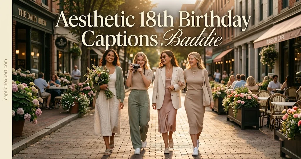 Aesthetic 18th Birthday Captions Baddie