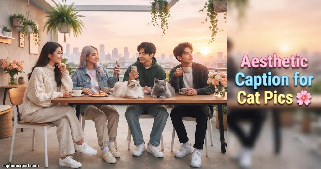Aesthetic Caption for Cat Pics 