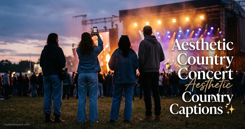 Aesthetic Country Concert Captions