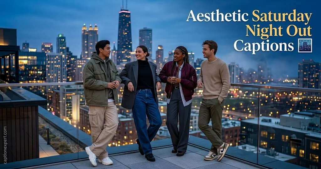 Aesthetic Saturday Night Out Captions 