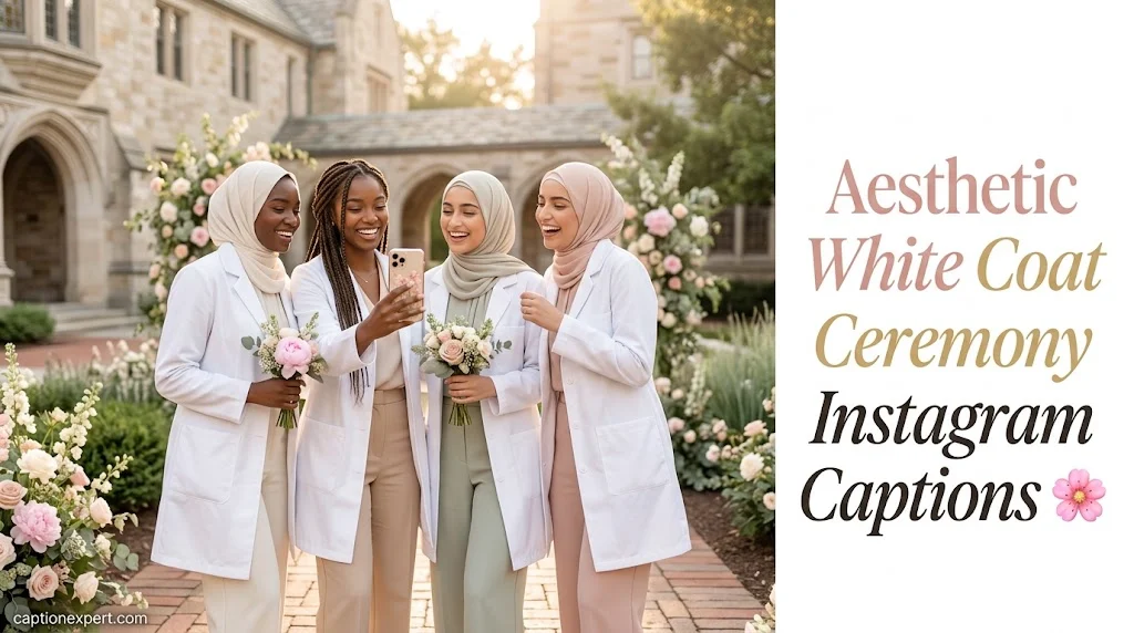 Aesthetic White Coat Ceremony Instagram Captions