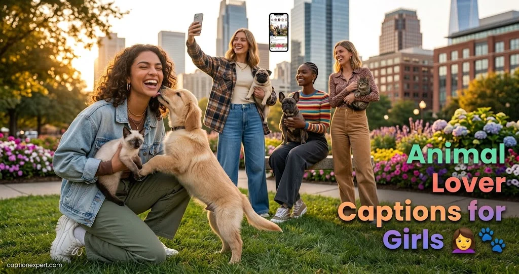 Animal Lover Captions for Girls 