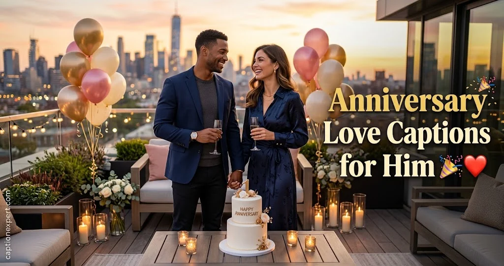 Anniversary Love Captions for Him