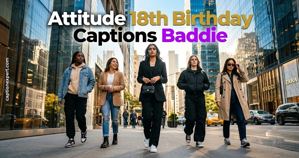 Attitude 18th Birthday Captions Baddie

