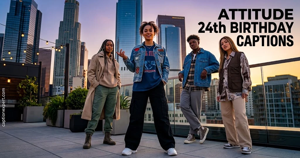 Attitude 24th Birthday Captions