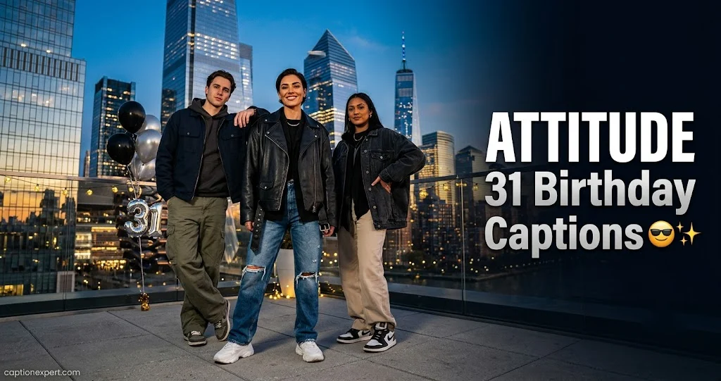 Attitude 31 Birthday Captions