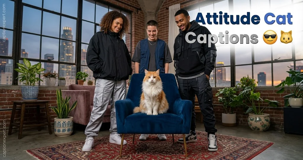 Attitude Cat Captions