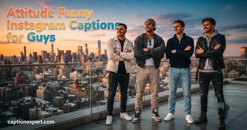 Attitude Funny Instagram Captions for Guys 