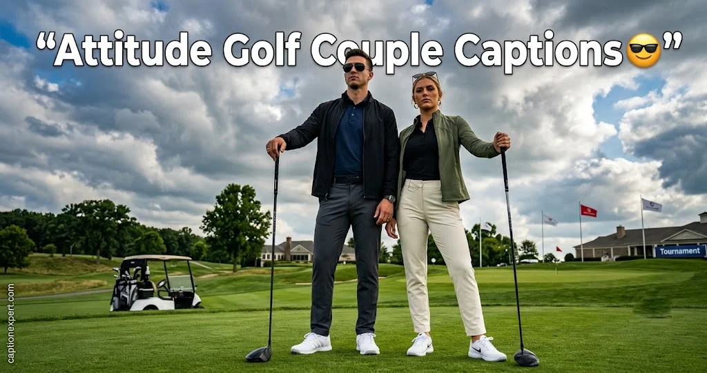 Attitude Golf Couple Captions