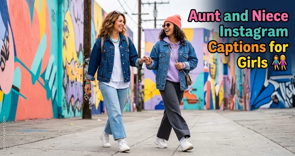 Aunt and Niece Instagram Captions for Girls 