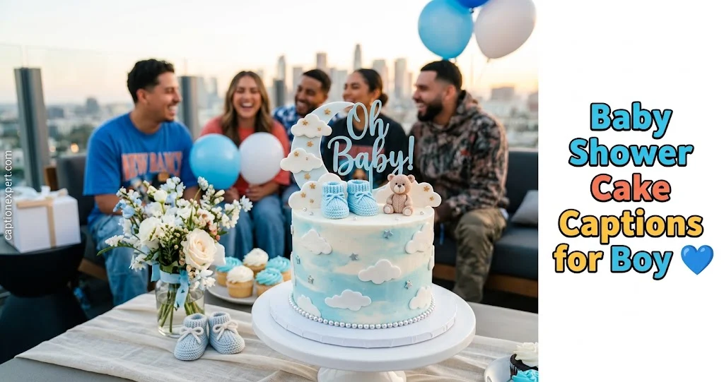 Baby Shower Cake Captions for Boy