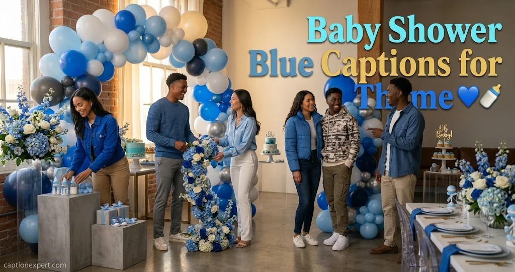 Baby Shower Captions for Blue Theme