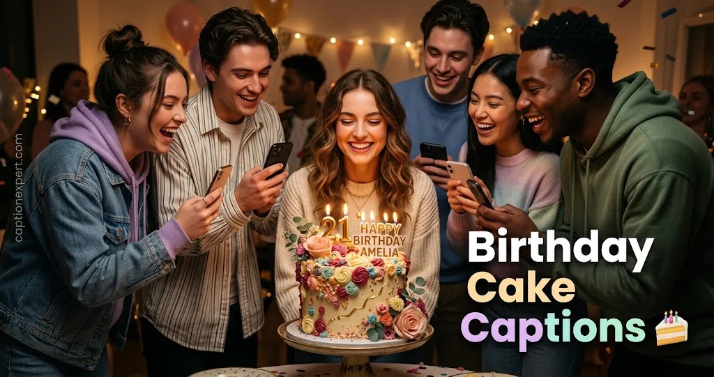 Birthday Cake Captions