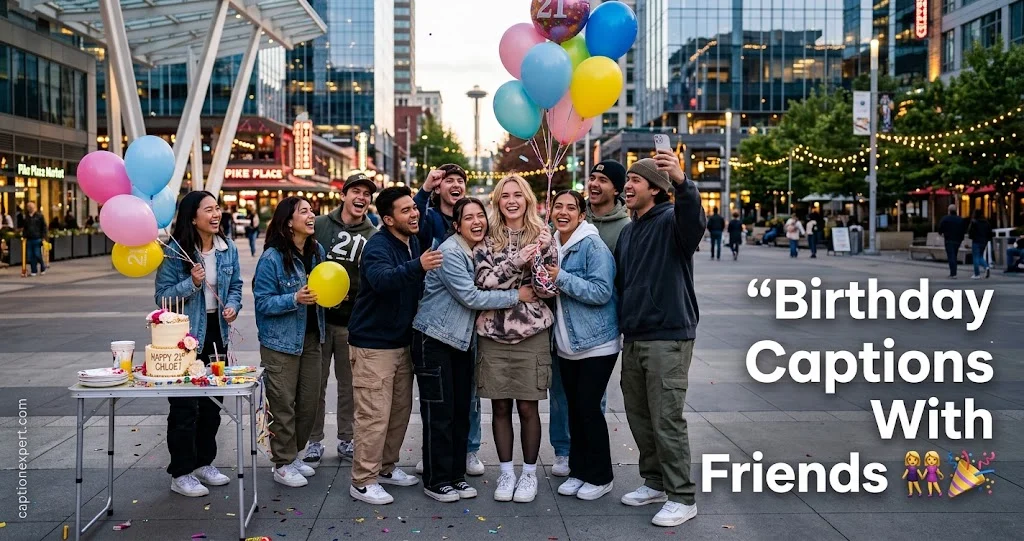 Birthday Captions With Friends