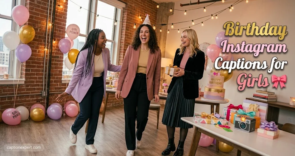 Birthday Instagram Captions for Girls