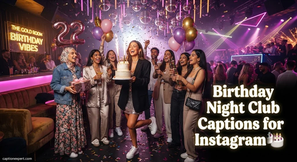 Birthday Night Club Captions for Instagram