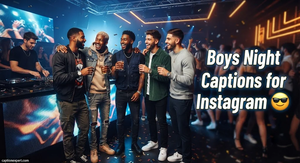 Boys Night Club Captions for Instagram
