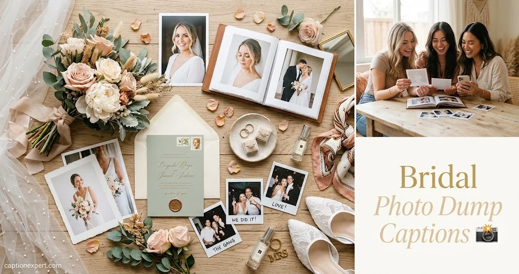 Bridal Photo Dump Captions