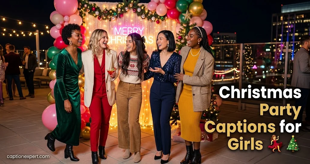 Christmas Party Captions for Girls