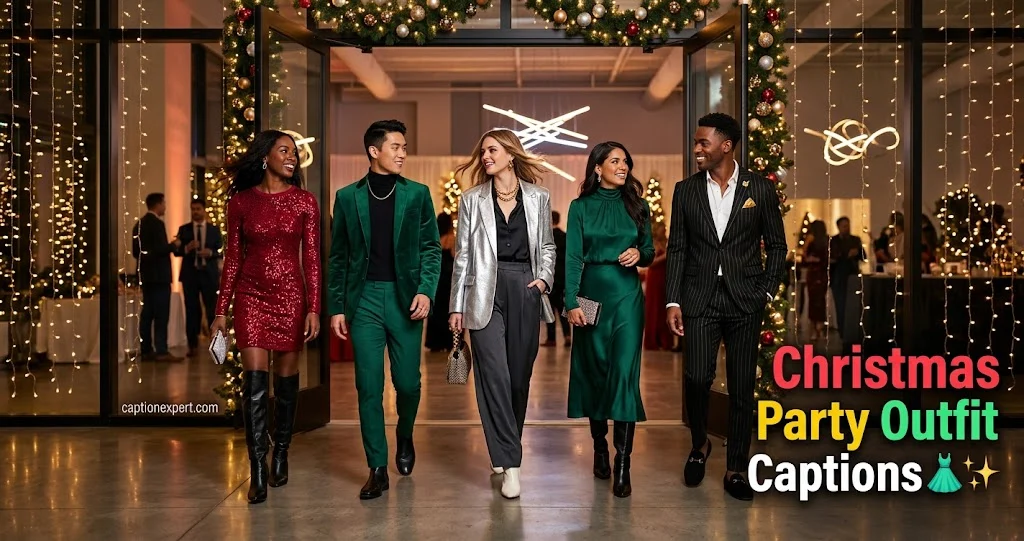 Christmas Party Outfit Captions