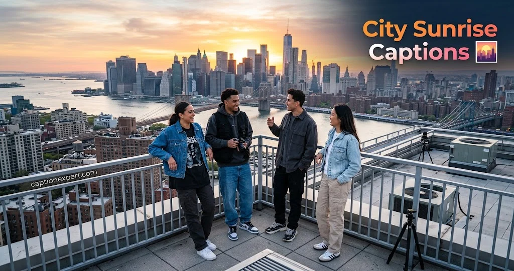 City Sunrise Captions 