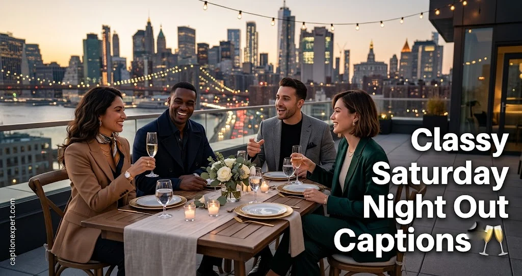 Classy Saturday Night Out Captions