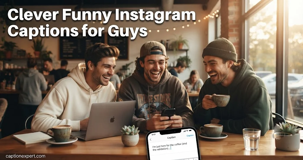 Clever Funny Instagram Captions for Guys