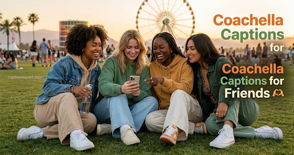Coachella Captions for Friends 
