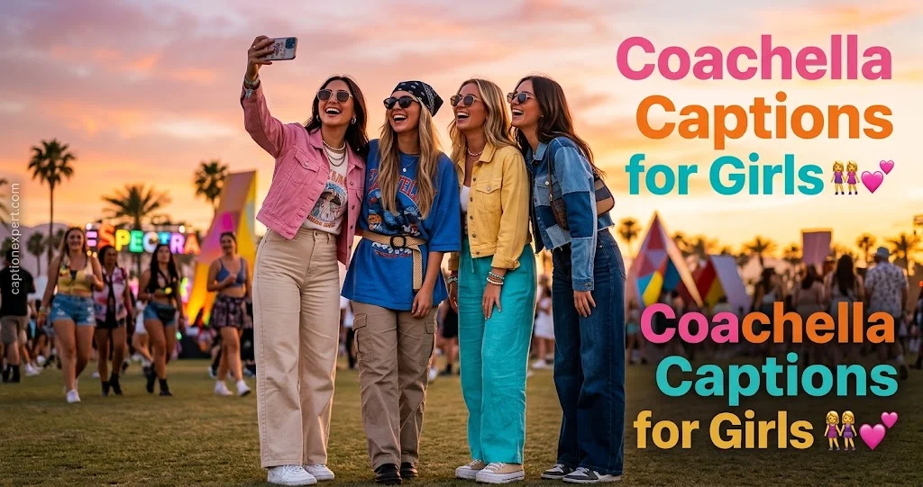 Coachella Captions for Girls 