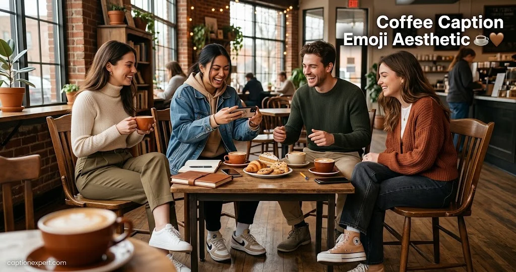 Coffee Caption Emoji Aesthetic 