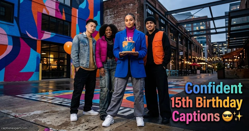 Confident 15th Birthday Captions 