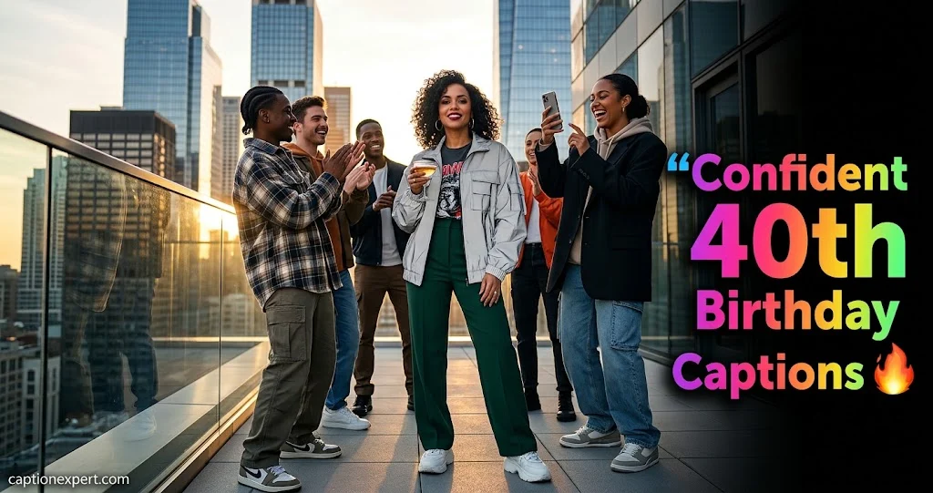 Confident 40th Birthday Captions